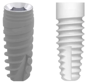 Implants de titani i ceràmic